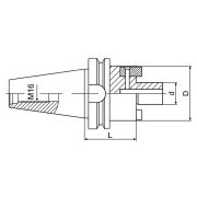 Оправка для насадных фрез BT40-FMB27-150