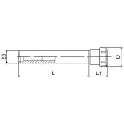 C25-ER25-100 Патрон цанговый с цилиндрическим хвостовиком