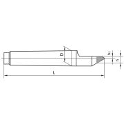 Полуцентр упорный с твердосплавной вставкой, конус Морзе 4